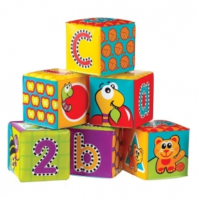 PLAYGRO - Меки кубчета за баня (6бр./оп.) 6м+